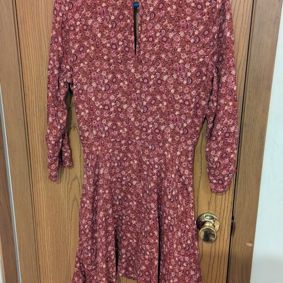 Hollister Tie Front Floral and Paisley Dress-SIze 09 - Picture 4 of 5
